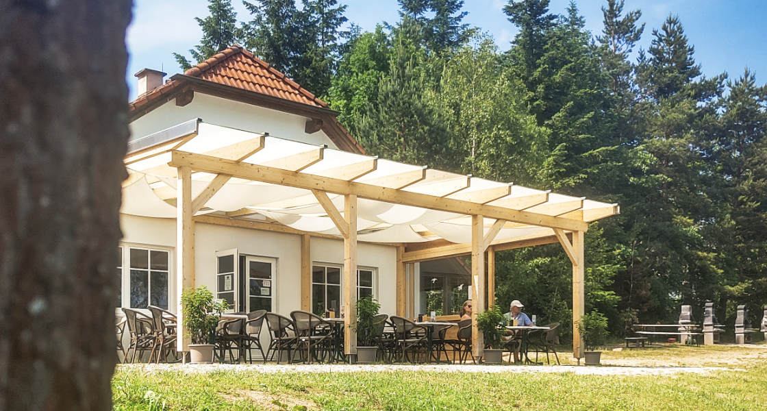 Lokal Seeblick mit Terrasse von Außen