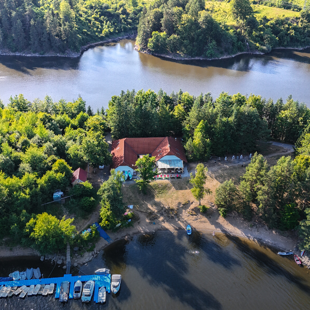 Seecamp Ottentein von oben fotografiert